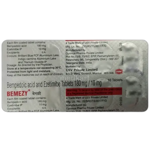 bemezy 10mg tablet 10's